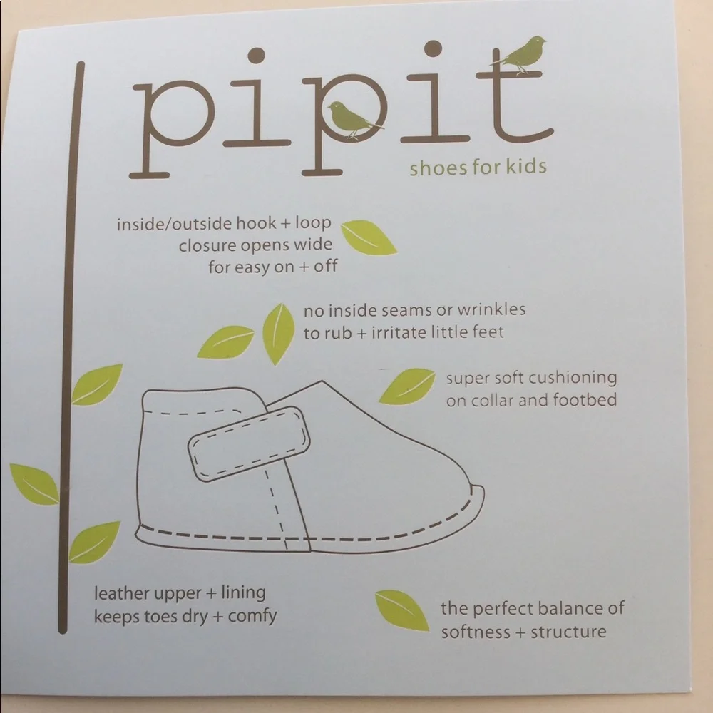 NWT Pipit Suede “ Stripe” Baby Shoes